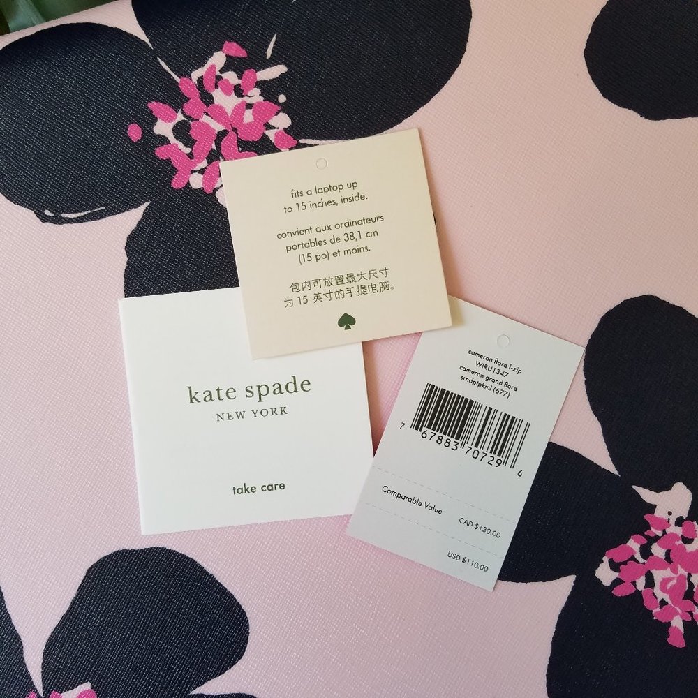 Kate Spade Cameron Grand FLora Laptop Case - Picture 2 of 9